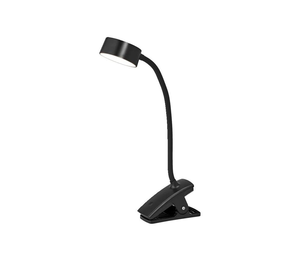 Osram - stmievateľná stolová LED lampa so svorkou OFFICE LINE LED/4,8W/230V čierna 4099854464294