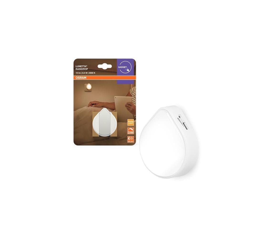 Osram - Stmievateľné LED orientačné svietidlo do zásuvky LUNETTA LED/0,5W/230V 4099854530593