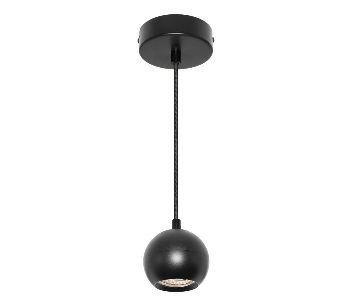 Osram - Závesné svietidlo na lanku SPOT SPHERAL 1xGU10/6W/230V čierne 4099854588525
