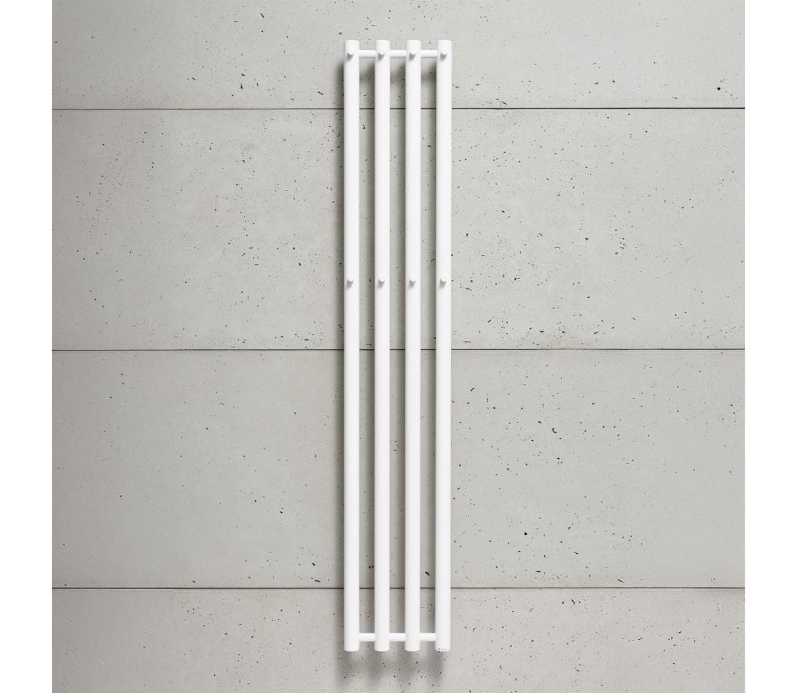 P.M.H. R2W - rebríkový kúpeľňový radiátor ROSENDAL, 350 W, 150 cm, biely R2W