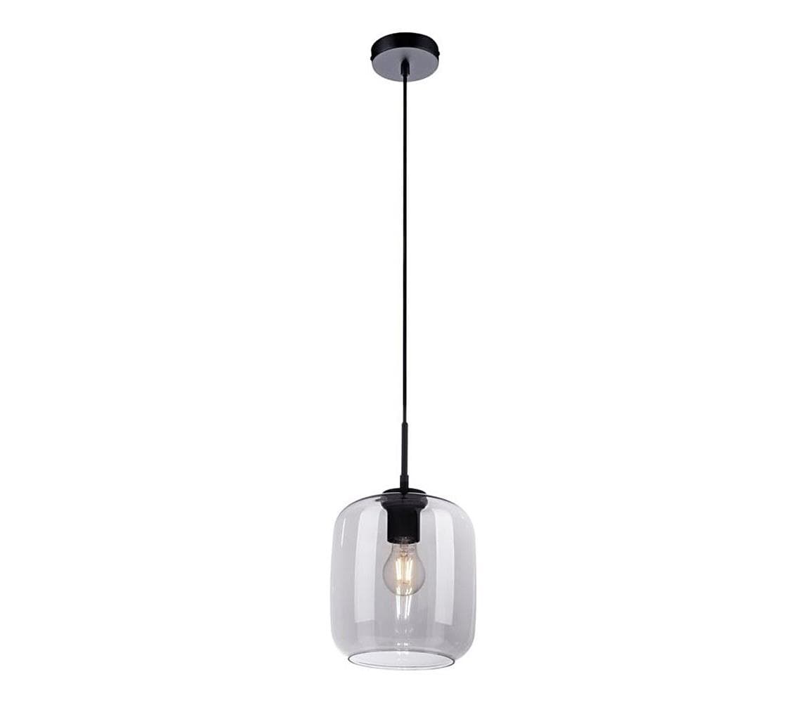 Paul Neuhaus 2002-25 - Luster na lanku SHITAKE 1xE27/10W/230V pr. 20 cm dymová 2002-25