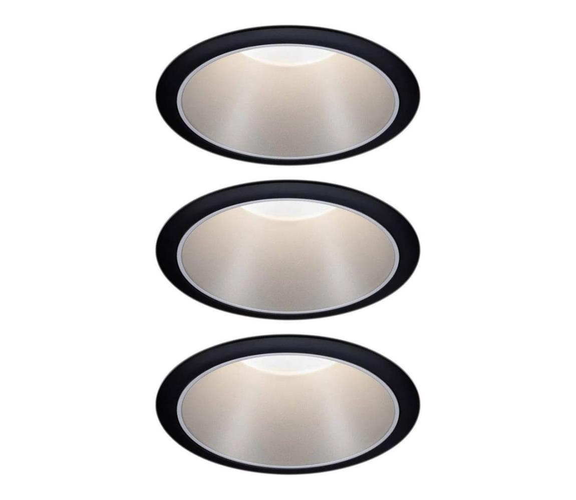 Paulmann 93408 - SADA 3xLED/6,5W IP44 Stmievateľné kúpeľňové svietidlo COLE 230V 93408