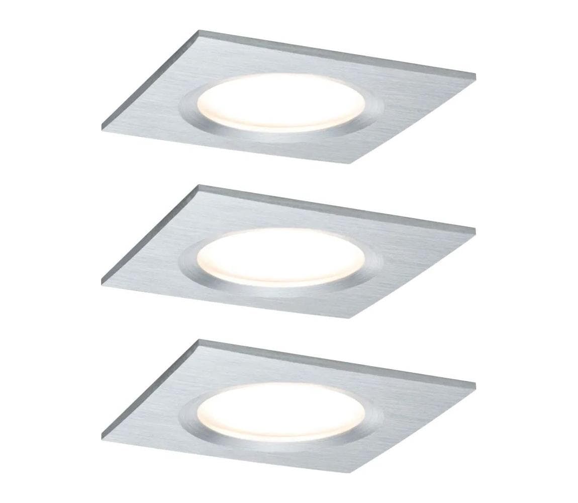 Paulmann 93895 - SADA 3xLED/6W IP44 Stmievateľné podhľadové svietidlo NOVA 230V 93895