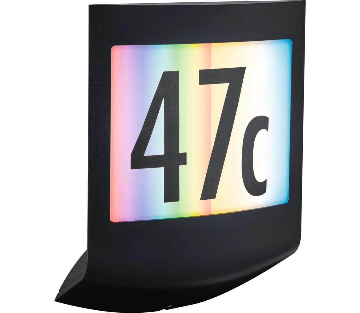 Paulmann 94513 - RGBW LED/8,2W IP44 Stmievateľné domové číslo PADEA 230V 94513
