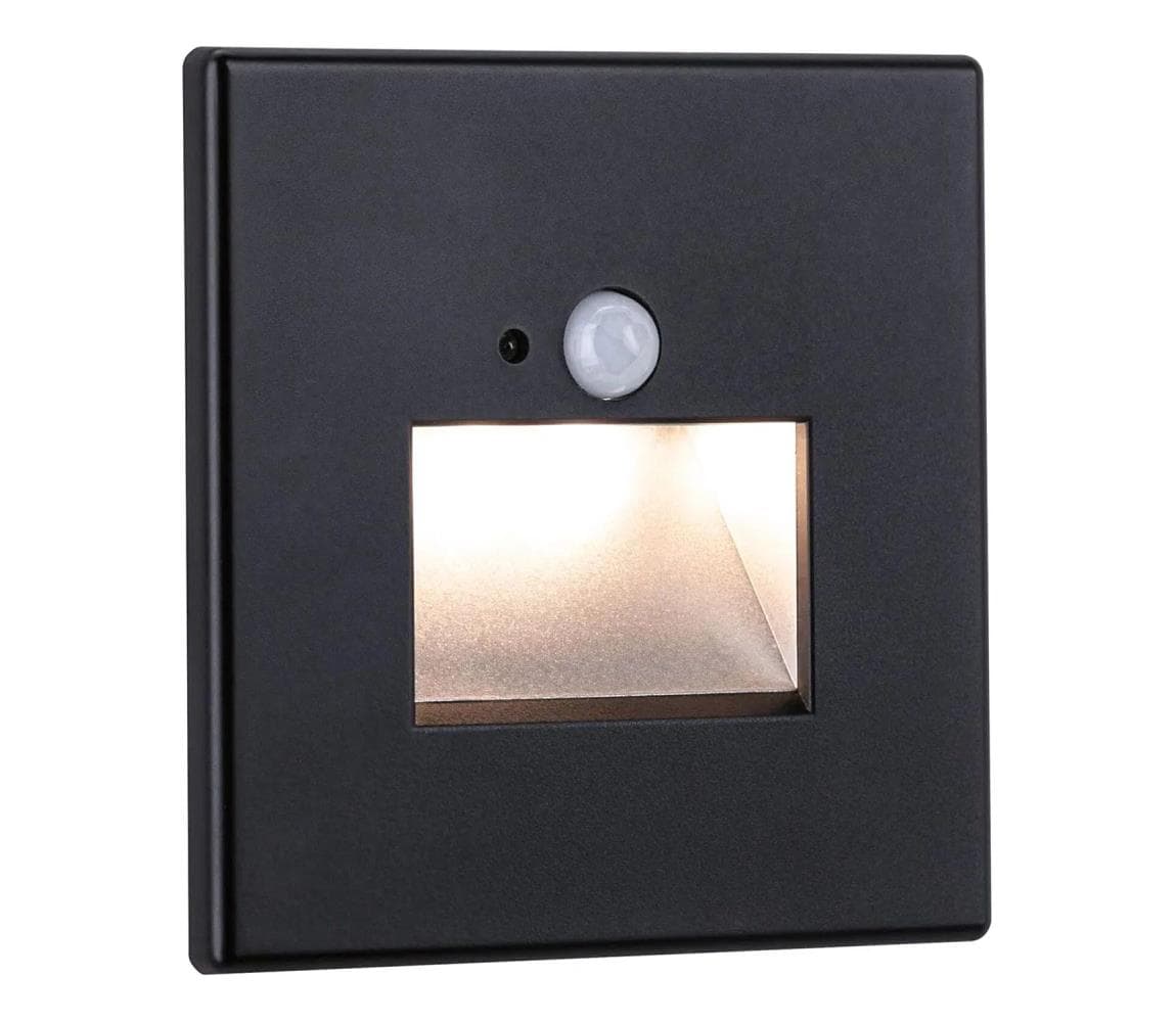 Paulmann 93135 - LED/1,2W Schodiskové svietidlo so senzorom EDGE 230V čierna 93135