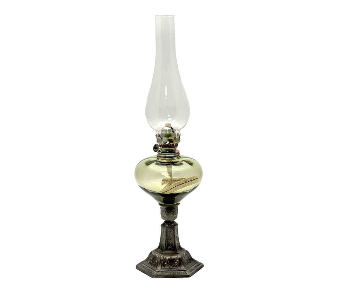 Floriánova huť Petrolejová lampa KRASOMÍRA 42 cm lesná zelená 210-0202-0000-12-00-000