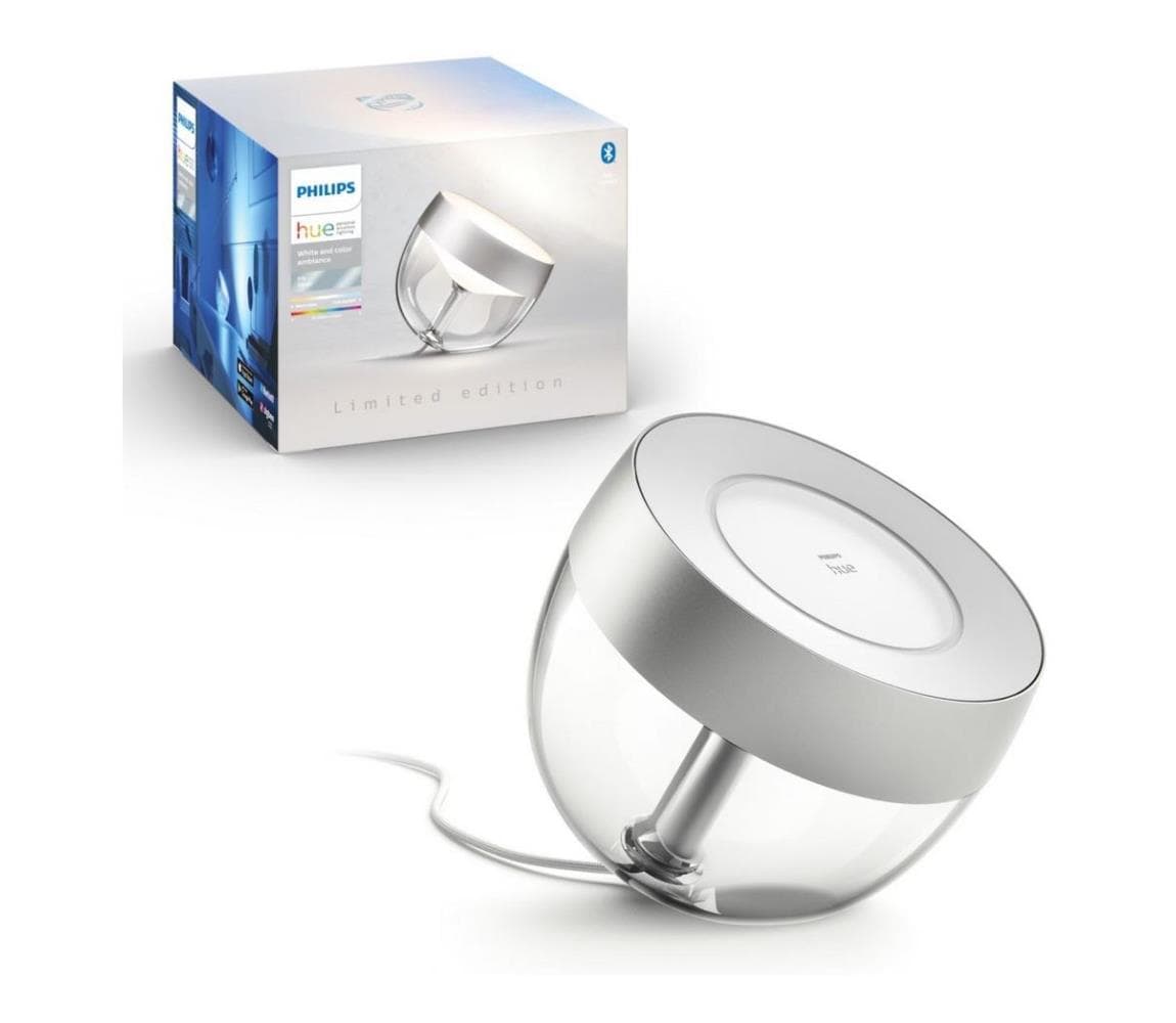 Philips - LED RGB Stmievateľná stolná lampa Hue IRIS LED/8,2W/230V strieborná 871951426454000