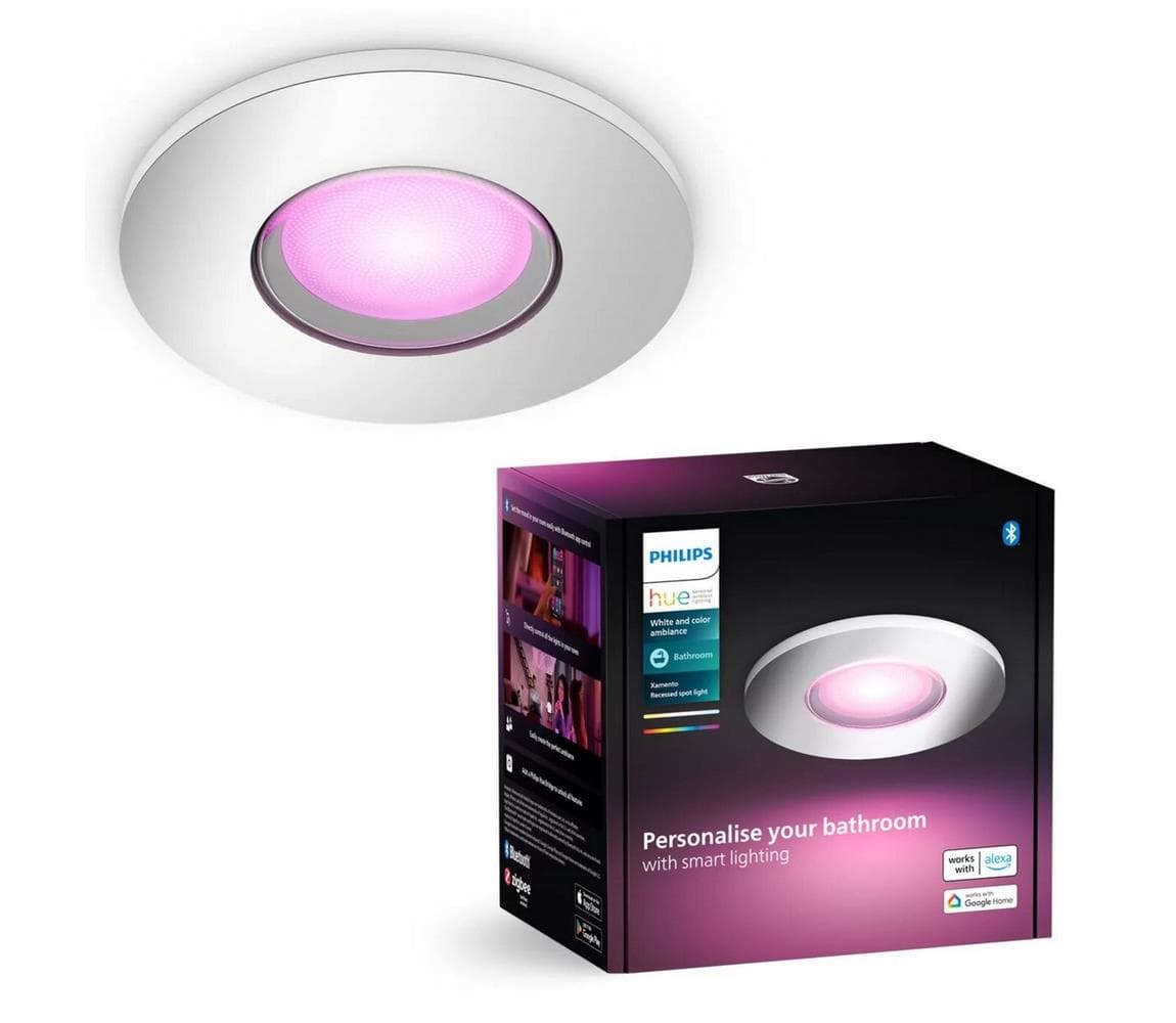 Philips - LED RGBW Stmievateľné kúpeľňové svietidlo Hue XAMENTO 1xGU10/4,2W IP44 8720169320956