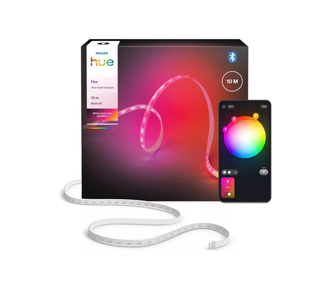 Philips - LED RGBW Stmievateľný pás Hue FLUX 10m LED/60W/230V 2200-6500K 872110308851200