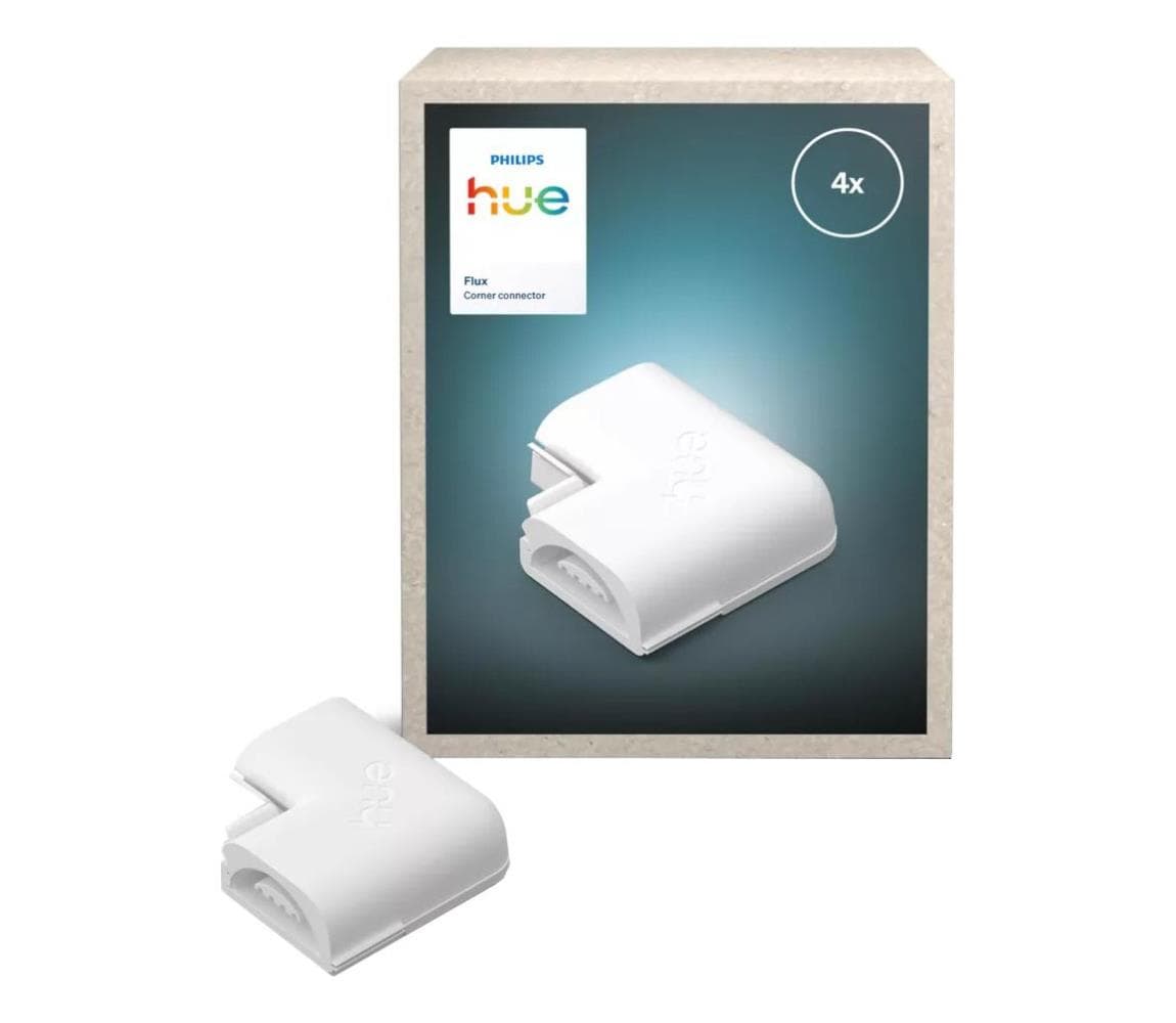 Philips - Rohový konektor pre LED pásy Hue FLUX 4 ks 872110304397900