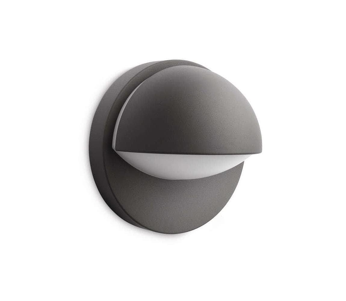 Philips - Vonkajšie nástenné svietidlo JUNE 1xE27/12W/230V IP44 antracit 871951438526900