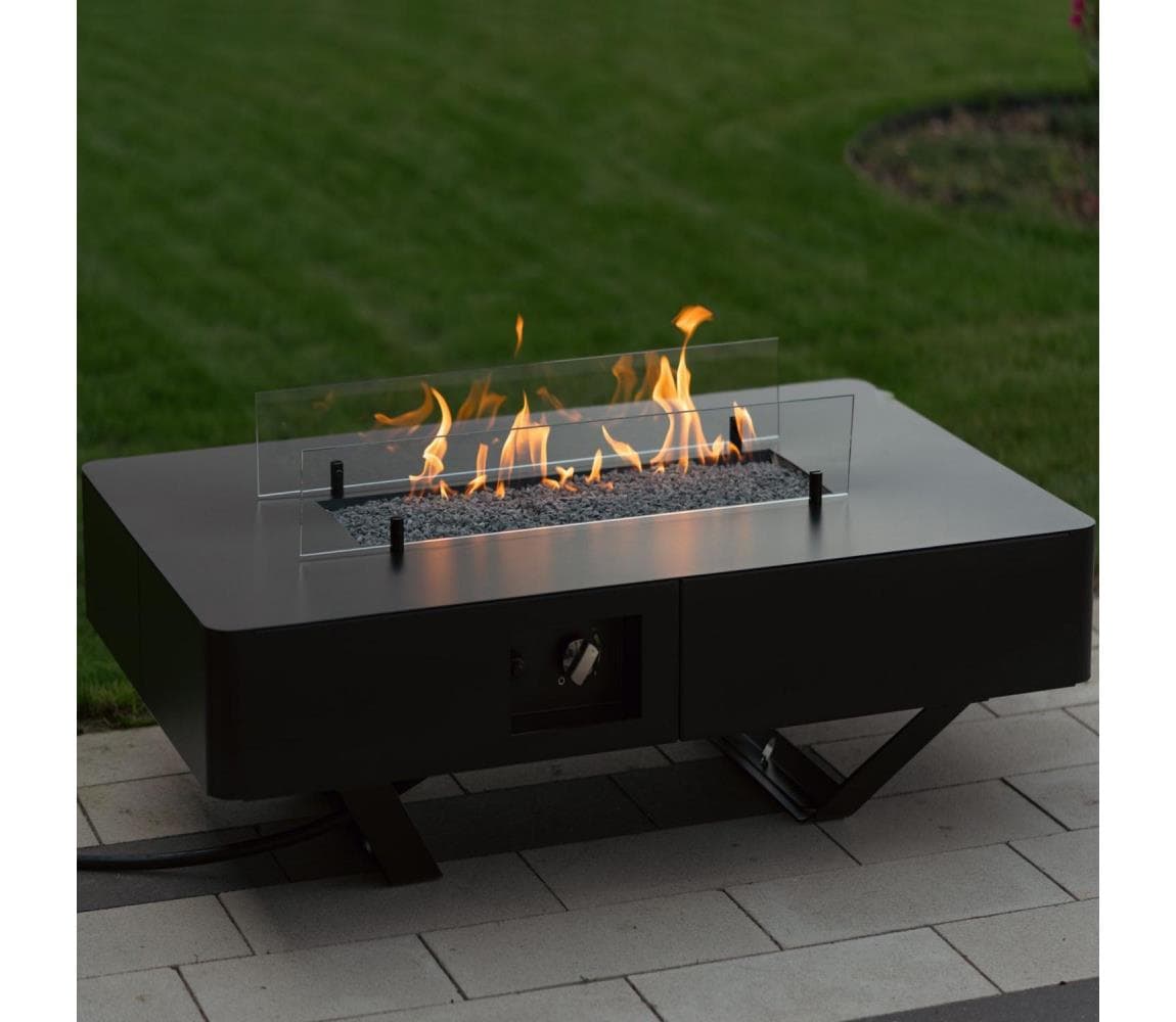 Planika Rio Table GAS - Vonkajší plynový krb 46x106 cm 10kW GO-RIT-00-K4