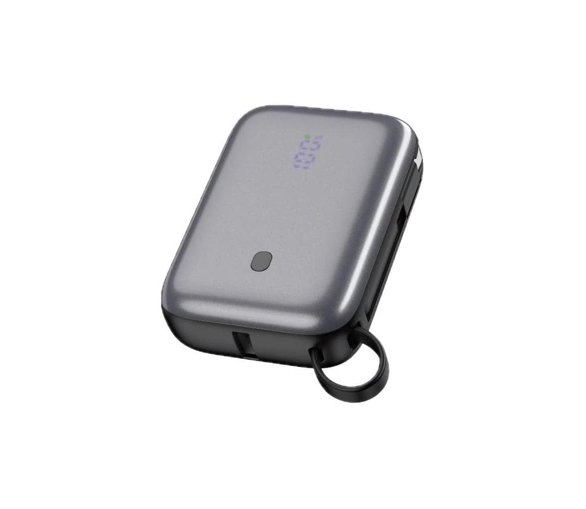 Powerbanka 10000 mAh 20W Power Delivery so vstavaným USB-C káblom 1m čierna PMPB1020C