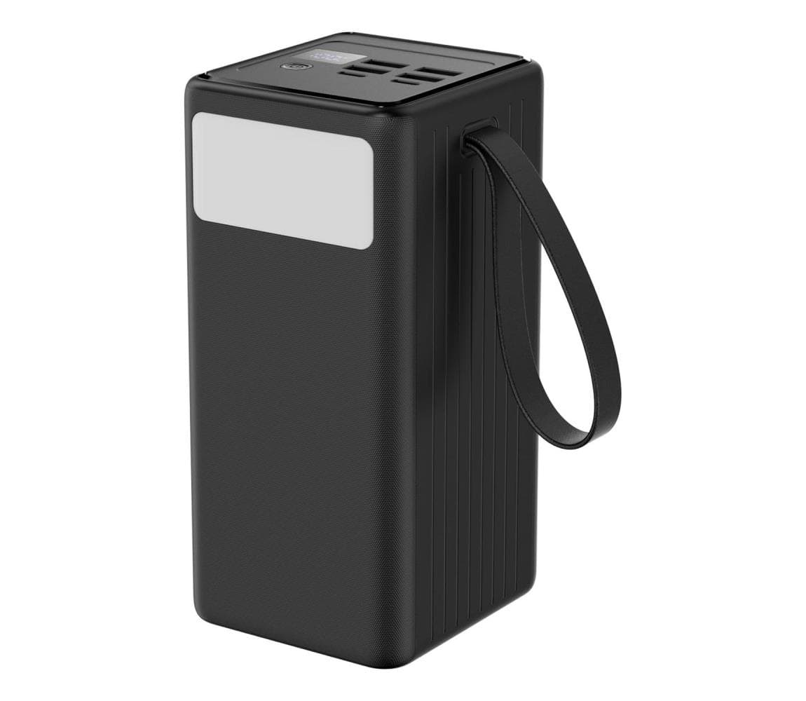 Powerbanka 60000 mAh 65W PD 4xUSB-A + 2xUSB-C s LED baterkou a USB-C káblom 1m PMPB6065