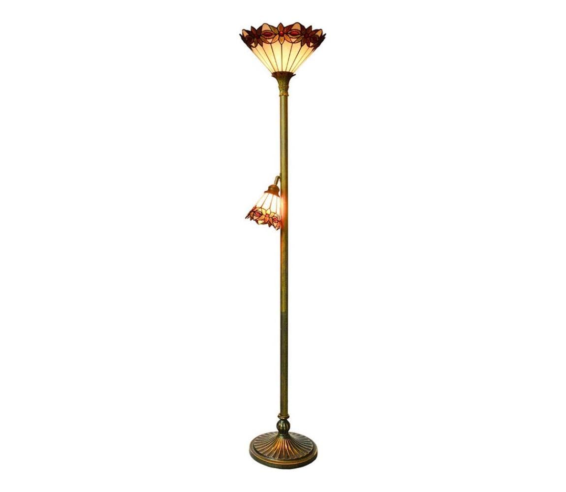Prezent - Stojacia lampa TIFFANY 1xE27/60W/230V + 1xE14/25W