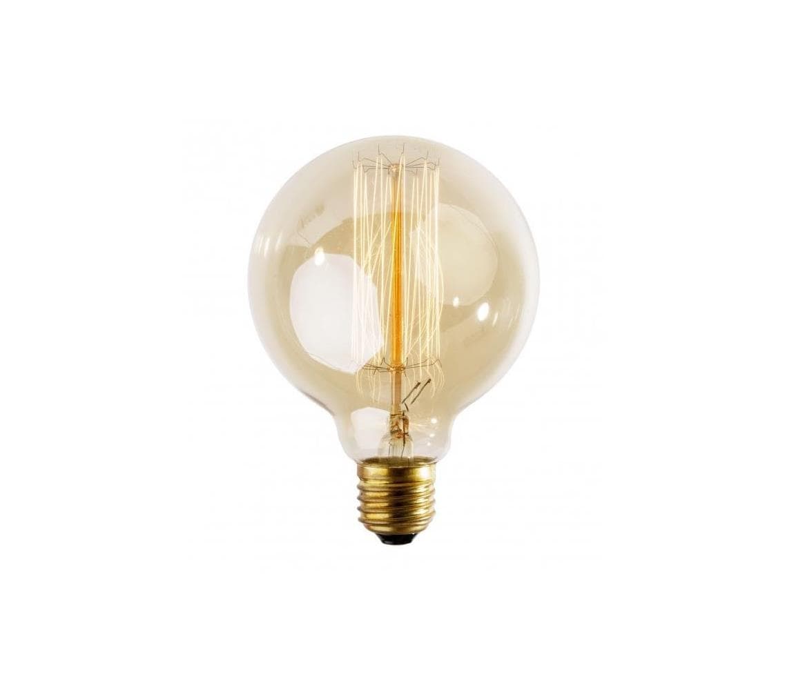 Priemyselná dekoračná stmievateľná žiarovka SELRED G125 E27/60W/230V 2200K 120 lm SKU010198