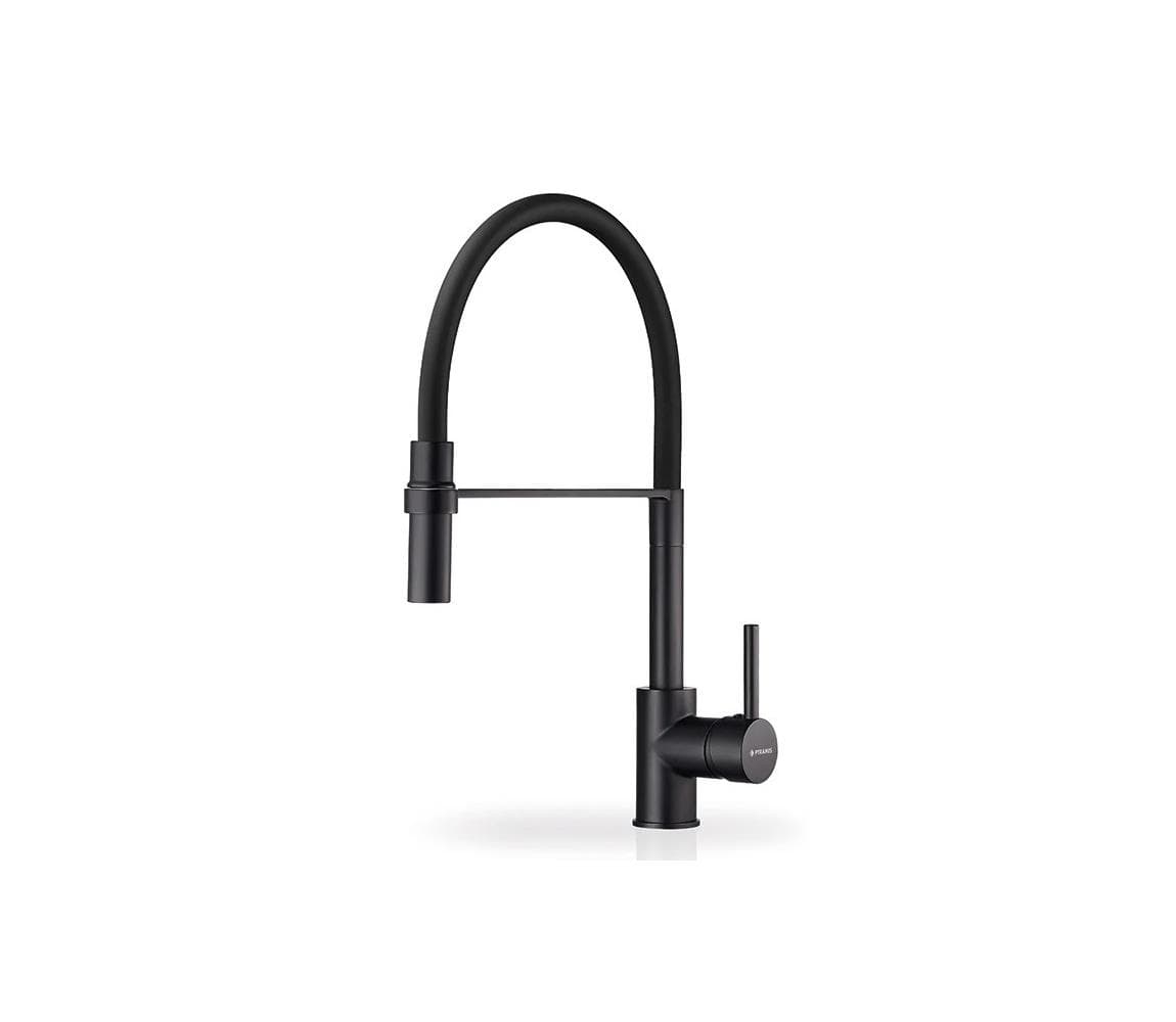Pyramis 90939901 - Batéria drezová SERINA s flexibilným ramienkom, čierna matná 90939901