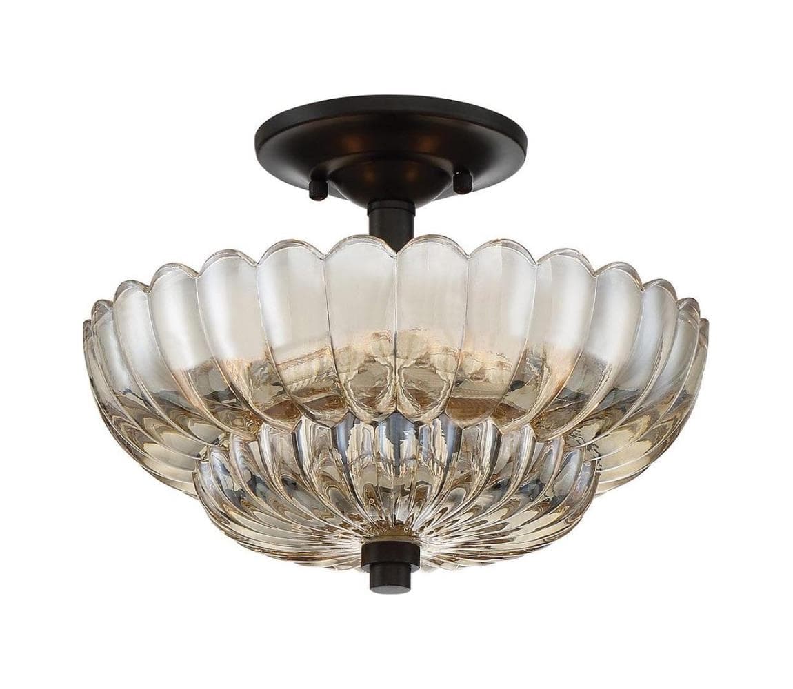 Elstead Quoizel QZ-WHITECAP-SF-S - Stropné svietidlo WHITECAP 3xE14/40W/230V pr. 29,7 cm QZ-WHITECAP-SF-S