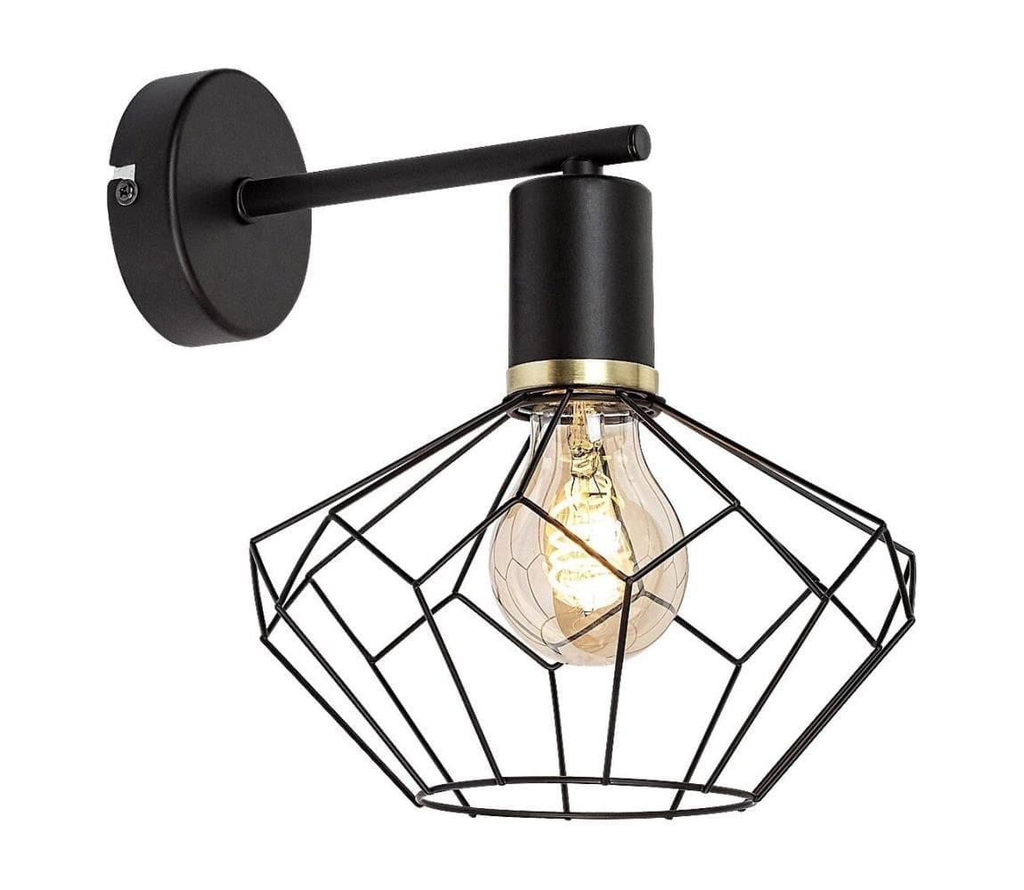 Rabalux 71064 - Nástenné svietidlo FRAN 1xE27/40W/230V pr. 20 cm čierna 71064