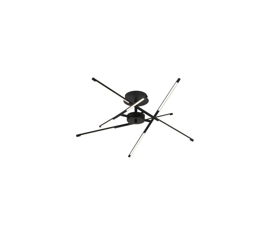 Rabalux 71338 - LED Prisadený luster HENLI2 LED/40W/230V 3000K čierna 71338
