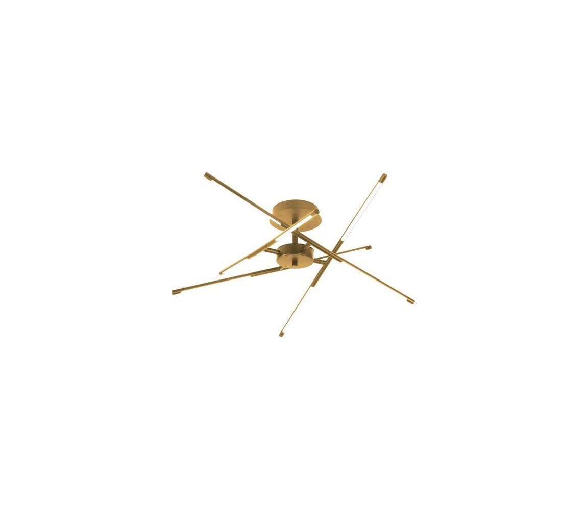 Rabalux 71339 - LED Prisadený luster HENLI2 LED/40W/230V 3000K zlatá 71339