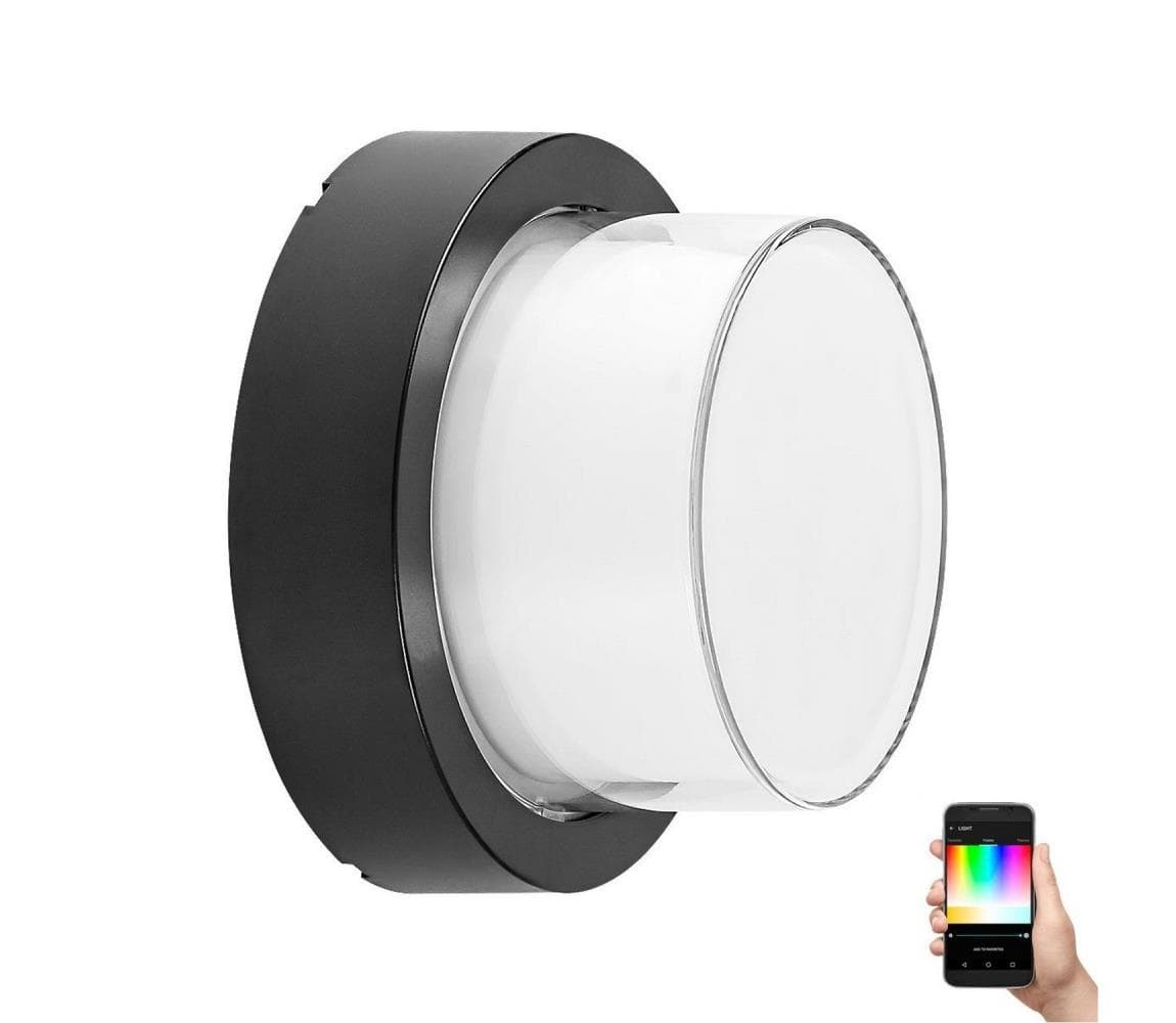 Rabalux 7246 - LED RGBW Vonkajšie svietidlo DURBE LED/10W/230V IP54 Wi-Fi Tuya 7246