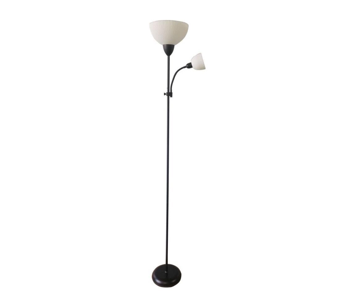 Rabalux 74109 - Stojacia lampa ACTION PRO 1xE27/60W/230V + 1xE14/25W čierna 74109