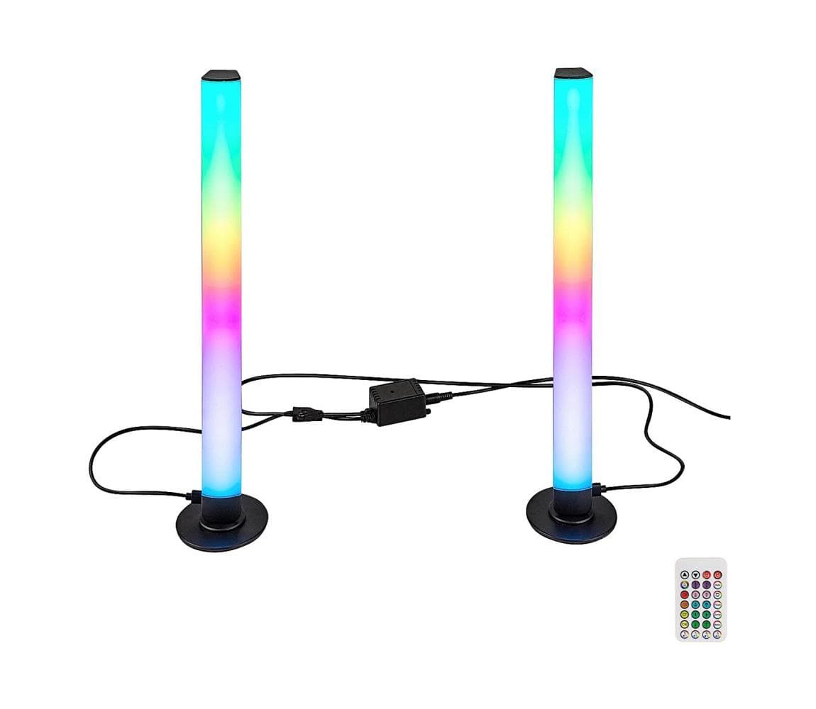 Rabalux 76014 - SADA 2x LED RGB Stmievateľná stolná lampa PACO LED/5W/5V 76014