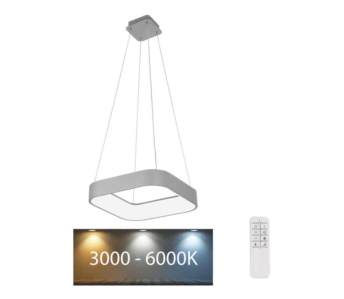 Rabalux - LED Stmievateľný luster na lanku LED/28W/230V hranatý 3000-6000K + DO 3927