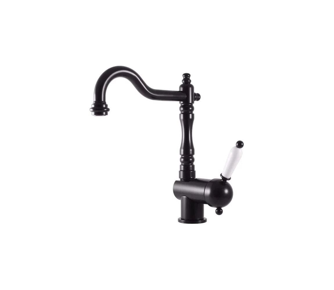 RAV Slezák L508.0/8CMAT-Drezová/umývadlová batéria LABE RETRO 25,6cm matná čierna L508.0/8CMAT