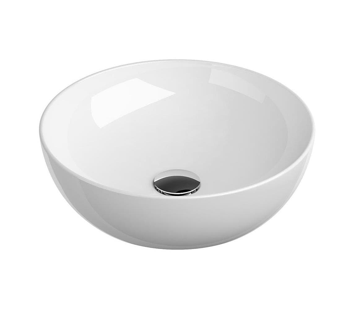 Ravak XJX01140003 - Umývadlo na dosku UNI SLIM, Ø 40 cm, keramika/biela XJX01140003