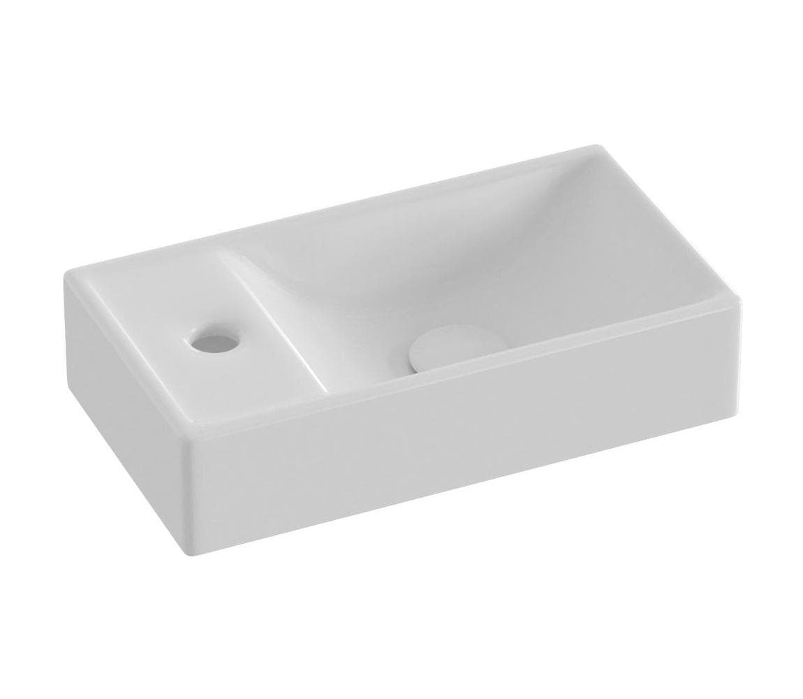Ravak XJXL1240000 - Závesné umývadlo VEDA 40,8x22,2 cm keramika/biela XJXL1240000