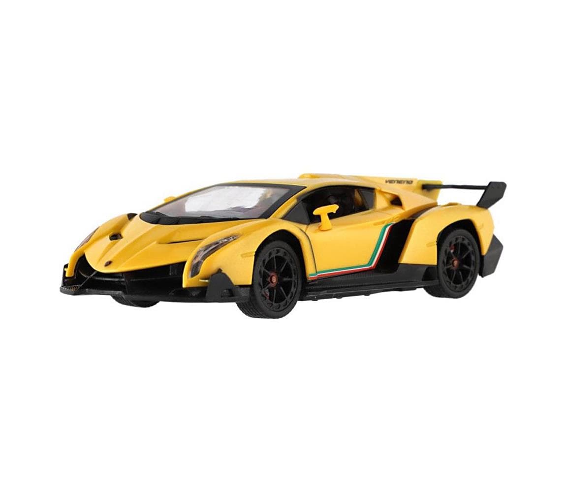 Teddies RC auto Lamborghini na diaľkové ovládanie, napájanie 3×AA + 2×AA, žlté 00800581