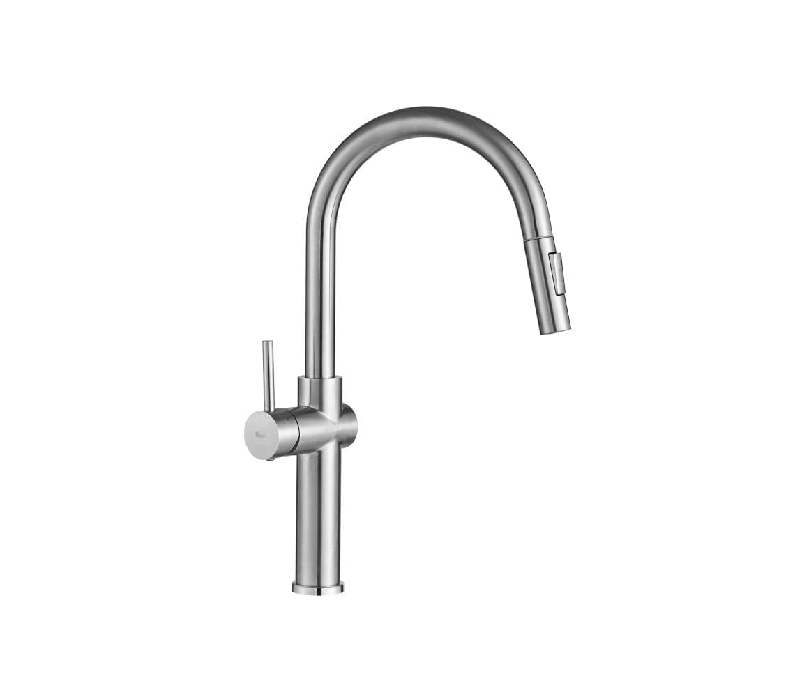 REA-B6330 - Drezová batéria FRESH s vysúvacou sprchou 45 cm, niklová REA-B6330