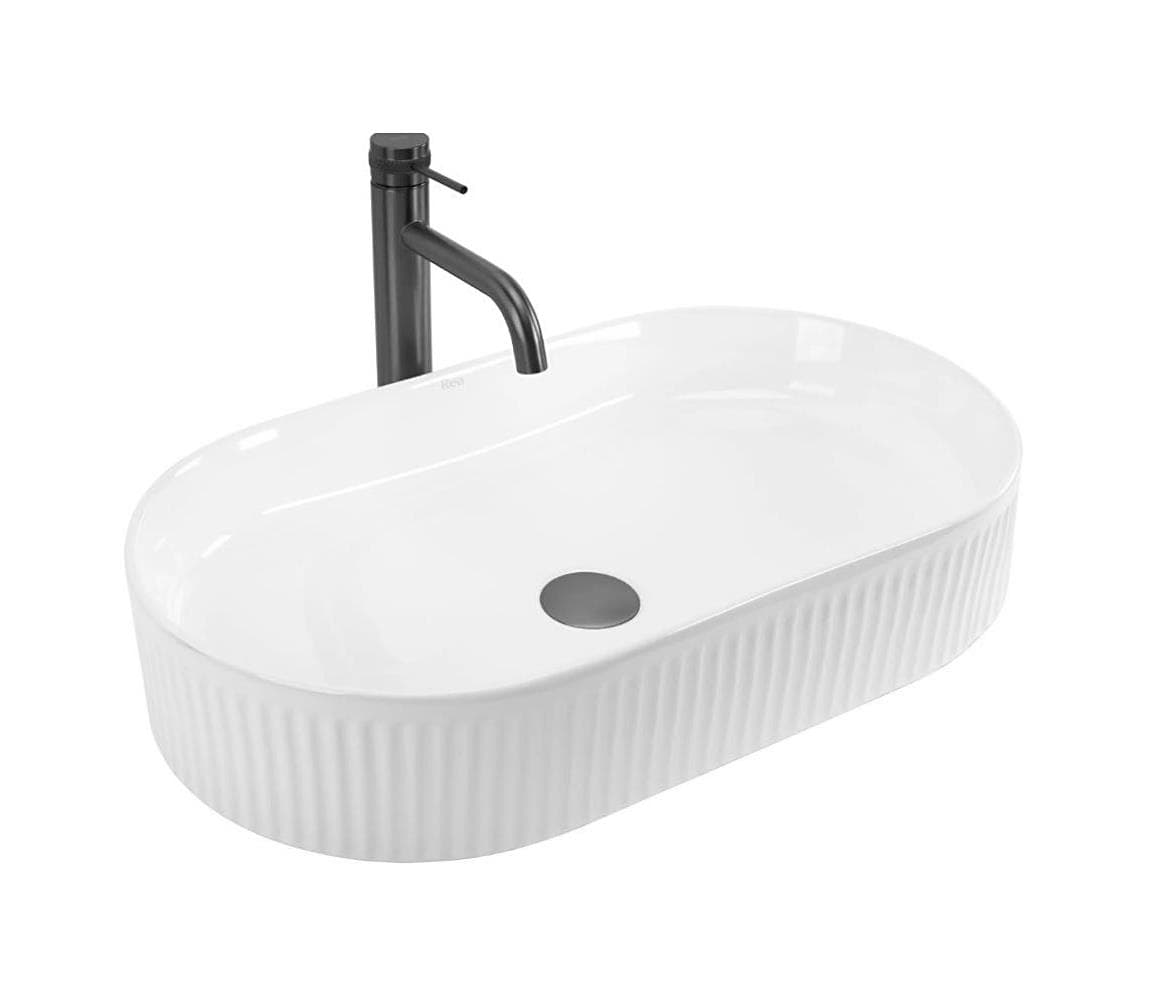REA-U6526 - Umyvadlo na dosku VANDA 34x60 cm keramika/lesklá biela REA-U6526