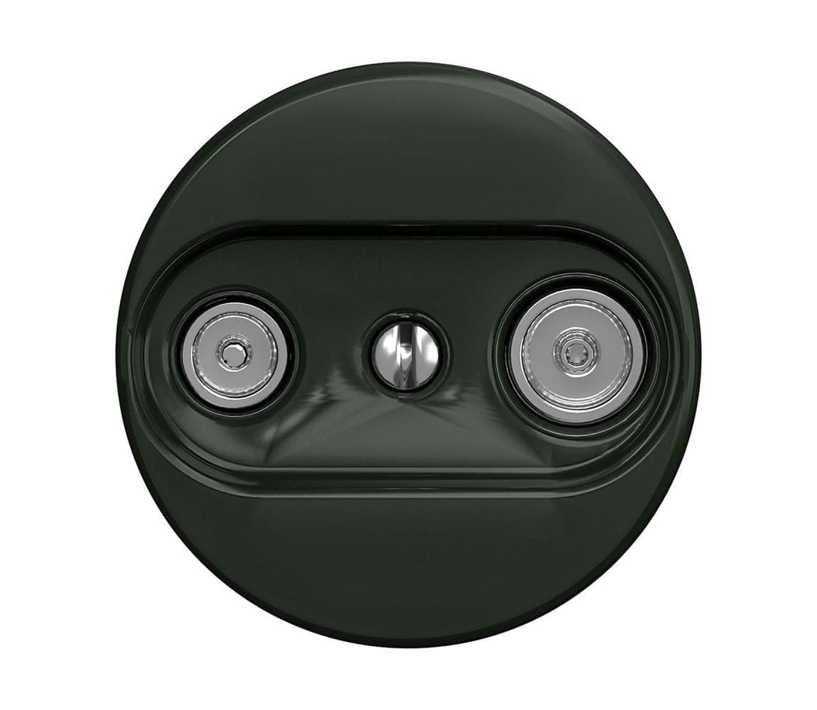 Reblig - Retro účastnícka zásuvka TV+R (priebežná) bez rámčeka zelená Z/TV/P