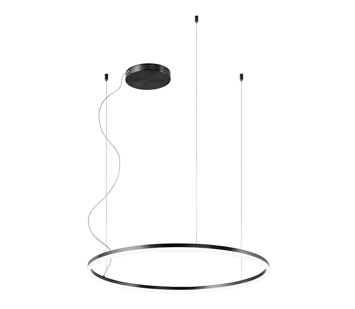 Redo 01-1949 - LED Luster na lanku ORBIT LED/55W/230V čierna 01-1949
