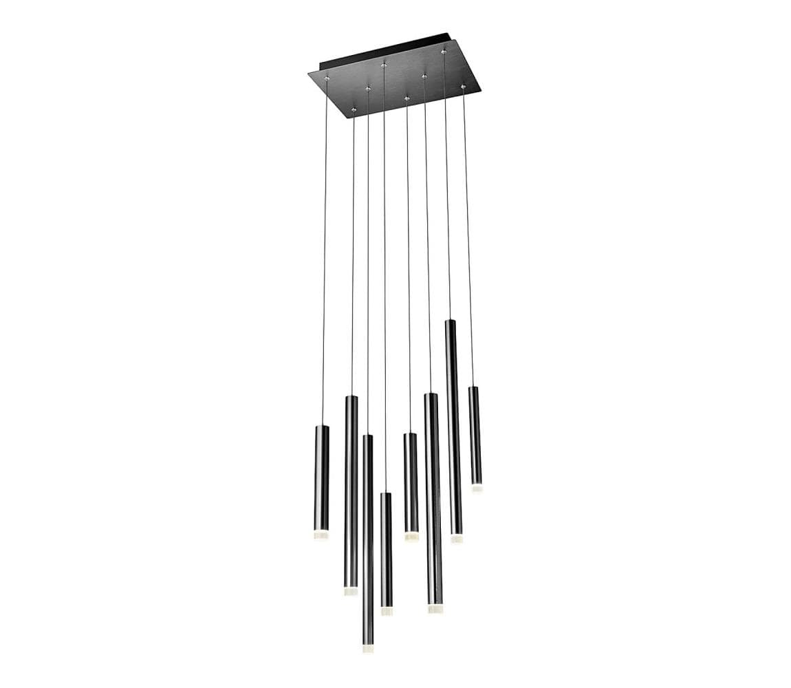 Redo 01-2048 - LED Luster na lanku MADISON 8xLED/4W/230V čierna 01-2048