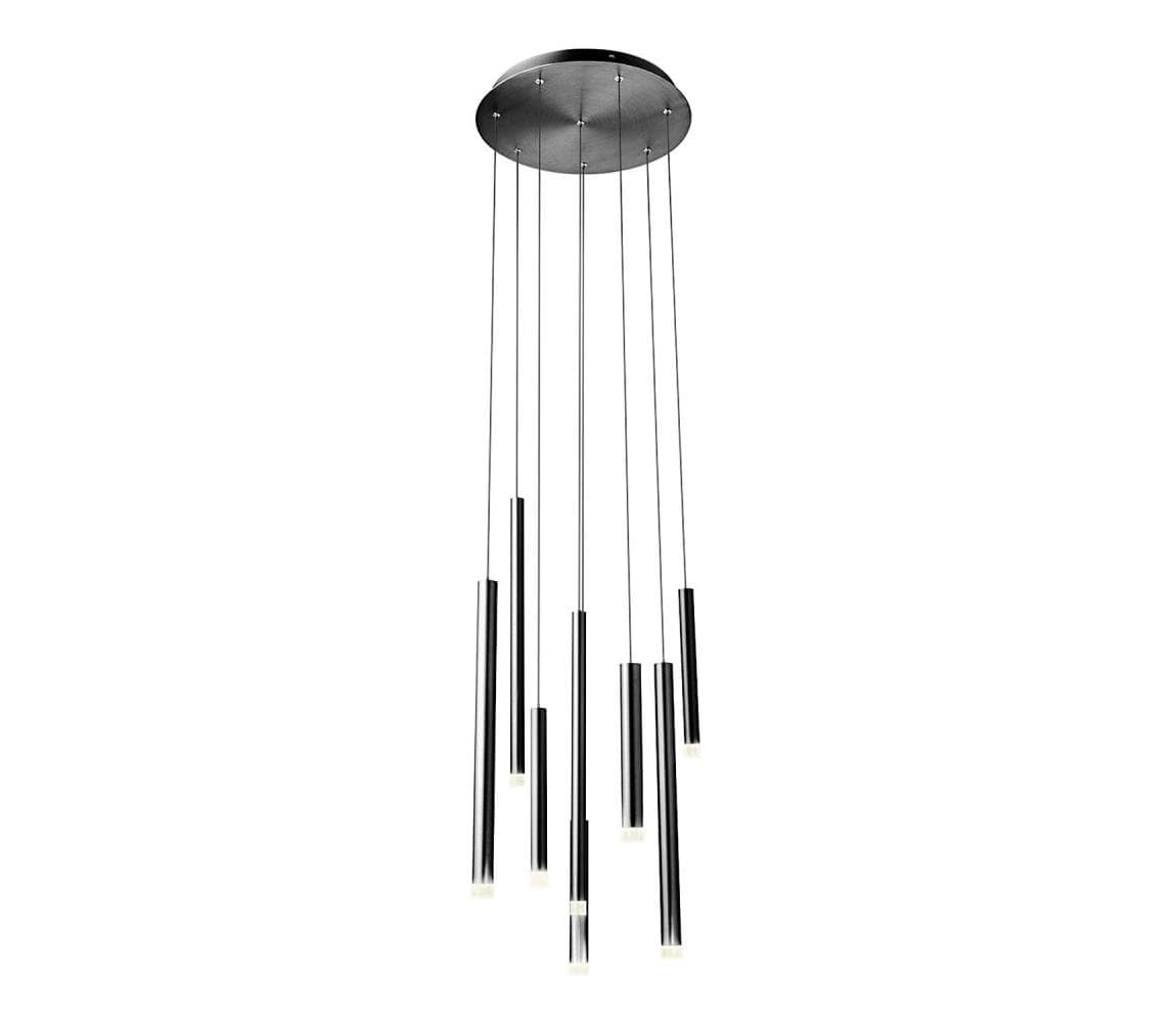 Redo 01-2052 - LED Luster na lanku MADISON 8xLED/4W/230V čierna 01-2052