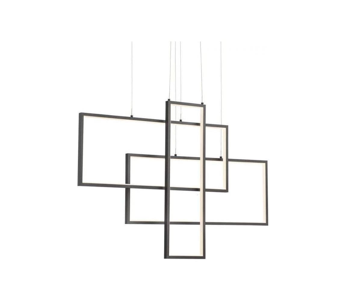 Redo 01-2315 - LED Stmievateľný luster na lanku PLANA LED/60W/230V čierna 01-2315