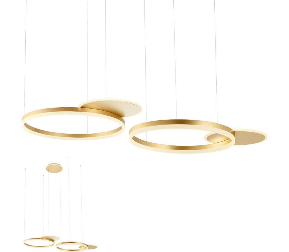 Redo 01-2609 - LED Stmievateľný luster na lanku SIGUA LED/114W/230V 3000K zlatá 01-2609