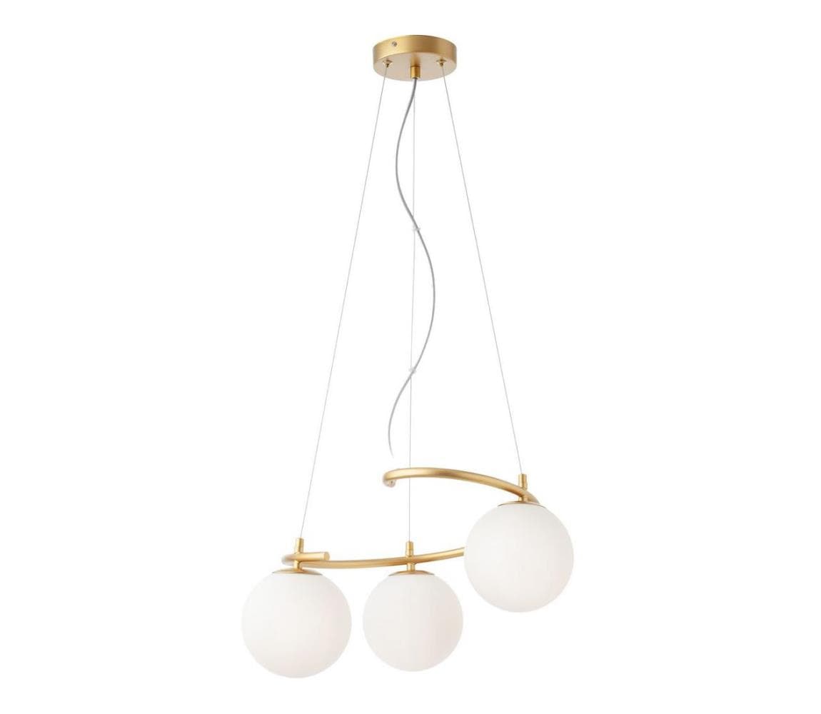 Redo 01-2715 - Luster na lanku VOLLEY 3xE14/28W/230V zlatá 01-2715