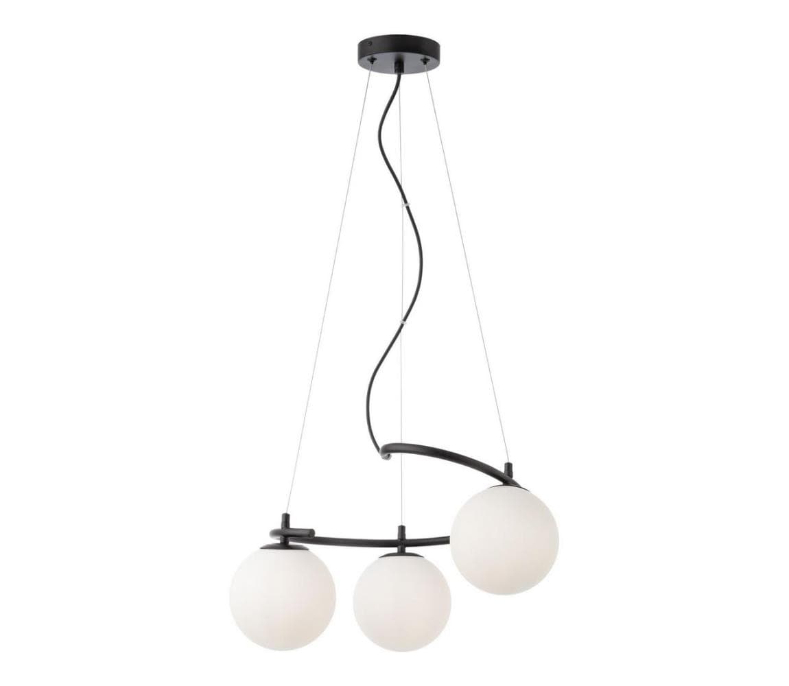 Redo 01-2716 - Luster na lanku VOLLEY 3xE14/28W/230V čierna 01-2716