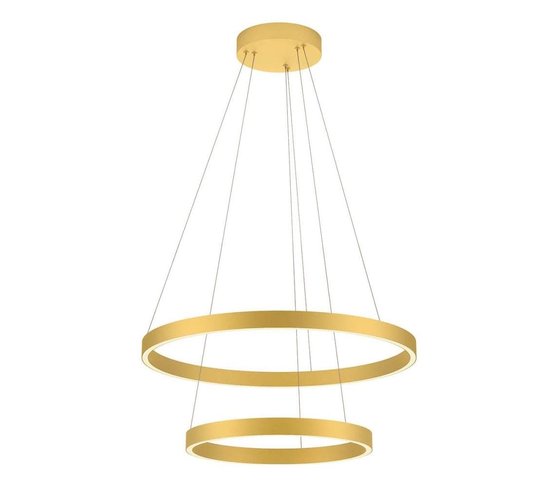 Redo 01-2889 - LED Stmievateľný luster na lanku FEBE LED/62W/230V zlatý 01-2889