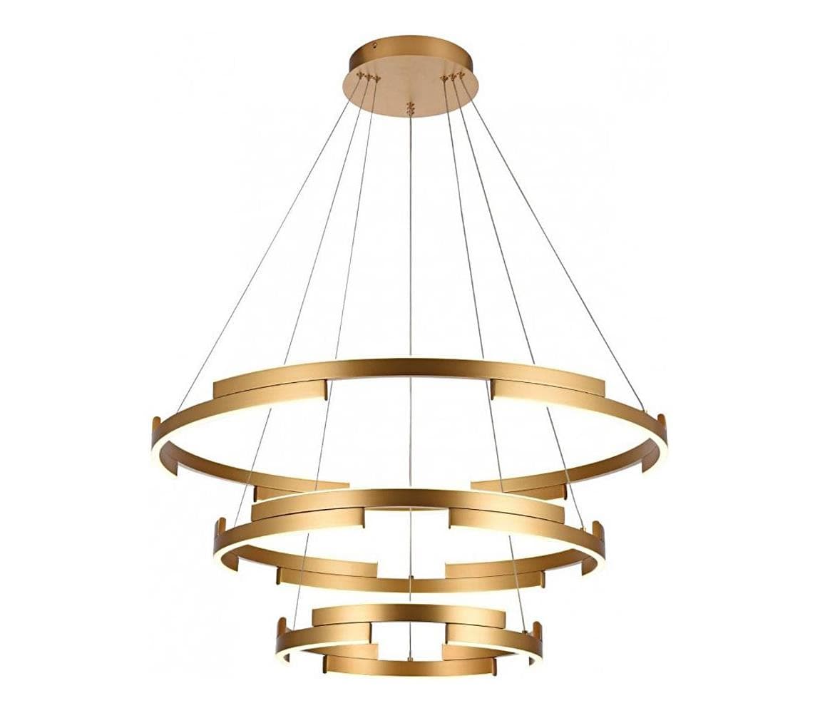Redo 01-3181 - LED Stmievateľný luster na lanku CASTLE LED/80W/230V zlatá 01-3181