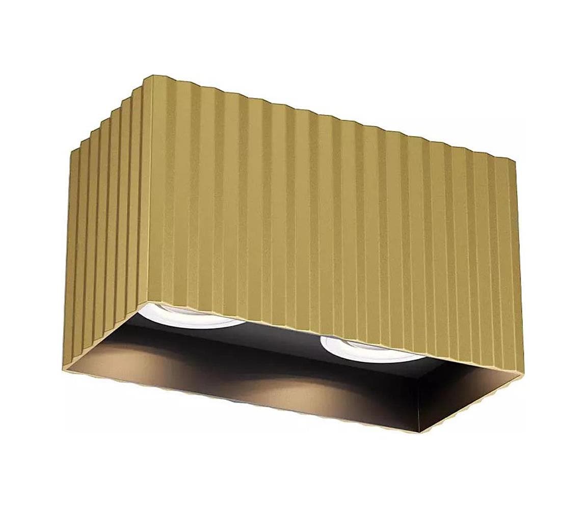 Redo 01-3411 - Bodové svietidlo DELPHI 2xGU10/7W/230V 16,1x8,1 cm zlaté 01-3411