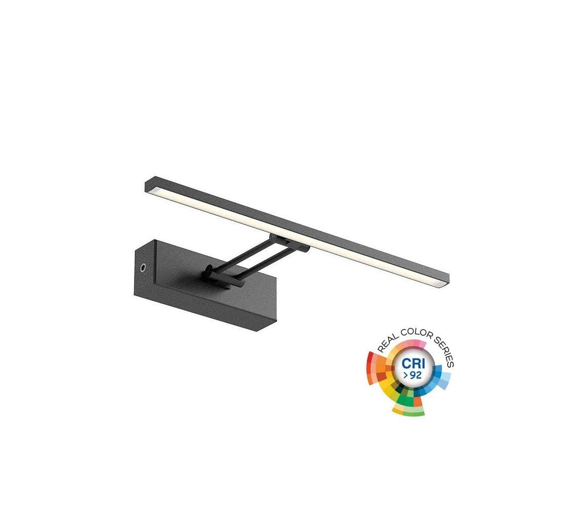 Redo 01-3461 - LED Obrazové svietidlo LINEAR LED/8W/230V 35 cm CRI 92 čierna 01-3461