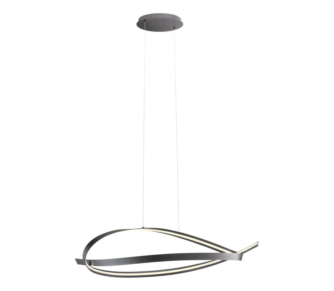 Redo 01-3617 - LED stmievateľný luster na lanku IMPULS LED/38W/230V čierna 01-3617