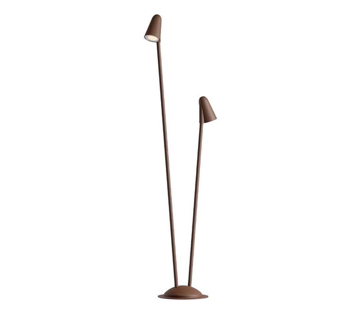 Redo 90712 - LED vonkajšia lampa NIVALIS 2xLED/6,9W/230V 110 cm IP65 hnedá 90712