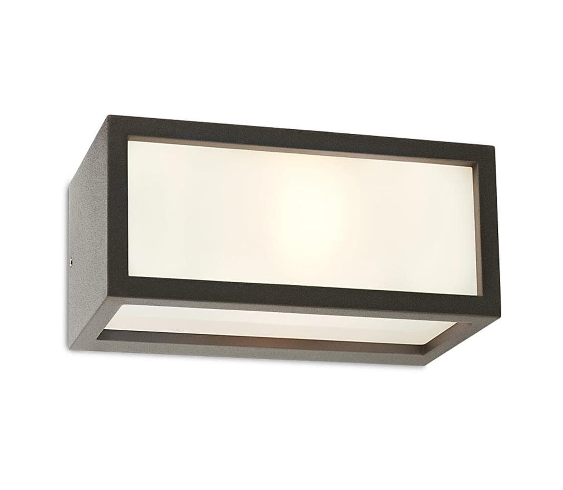 Redo 9896 - Vonkajšie nástenné svietidlo BRICK 1xE27/23W/230V IP54 šedá 9896